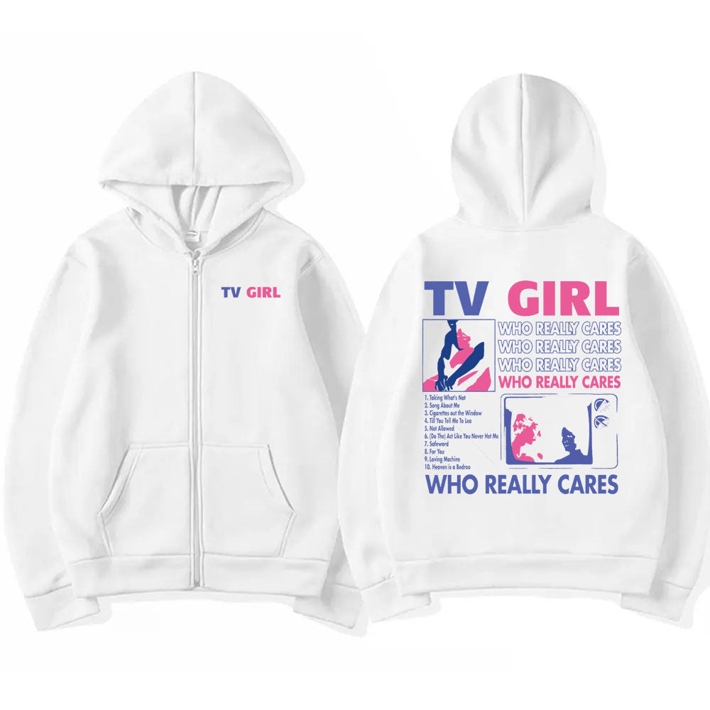 "TV Girl Who Really Cares" Hoodie