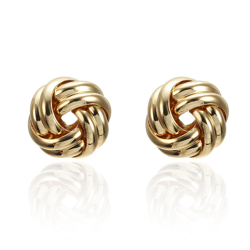 Twisted Swirl Stud Earrings