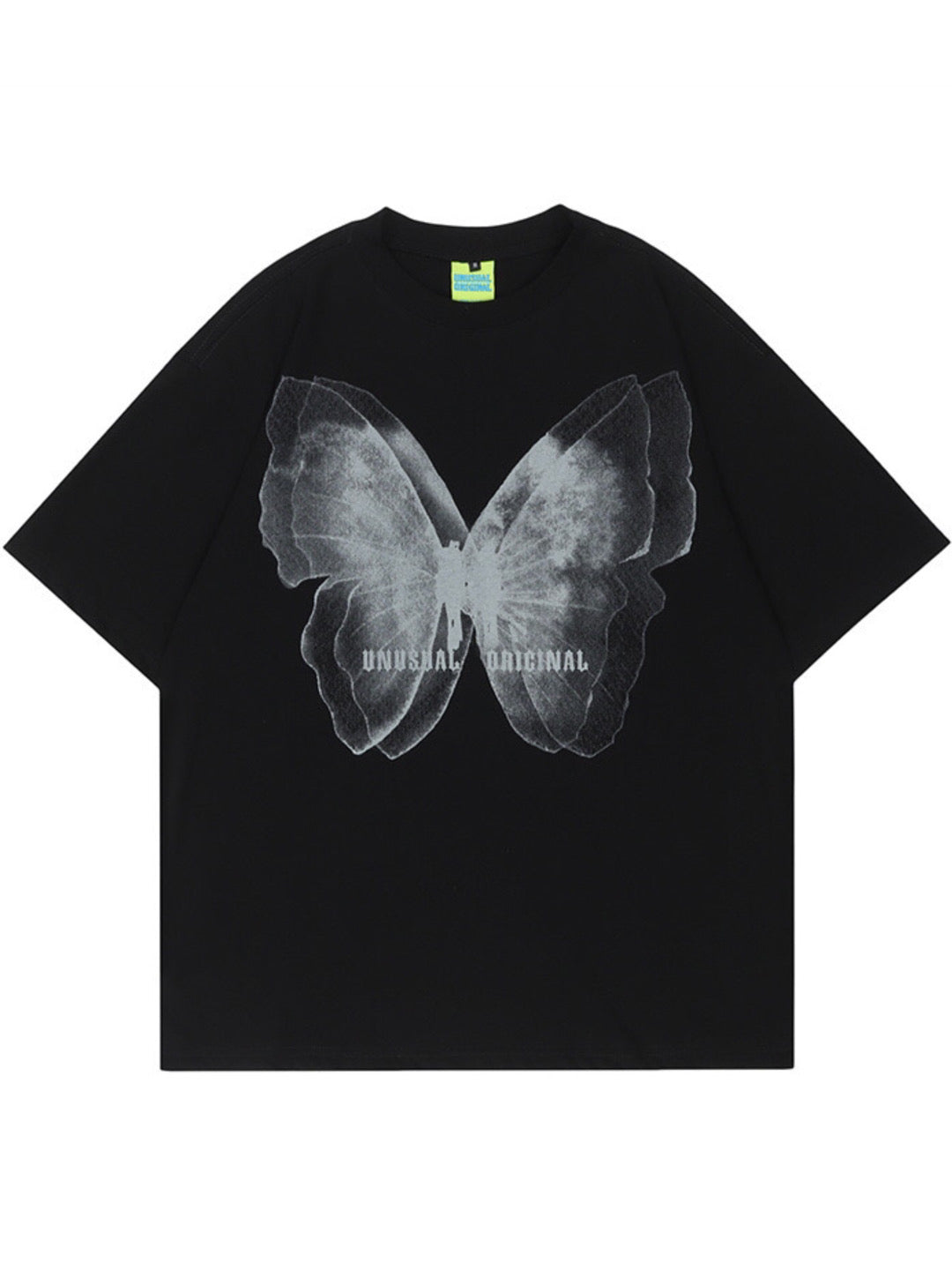 'Unusual Original' Faded Butterfly Print T-Shirt