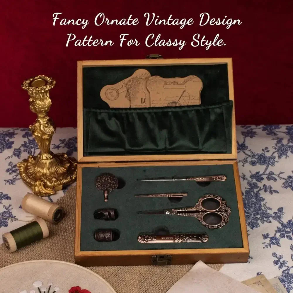 Vintage Antique Embroidery Set