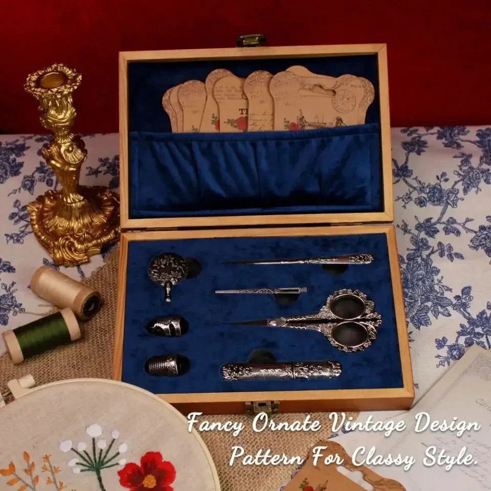 Vintage Antique Embroidery Set