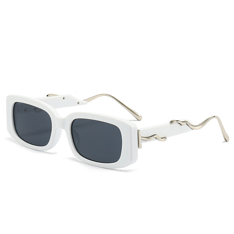 Wavy Metallic Sunglasses