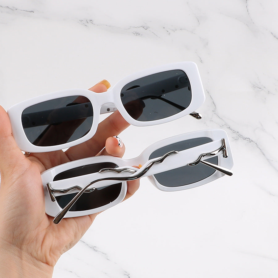 Wavy Metallic Sunglasses