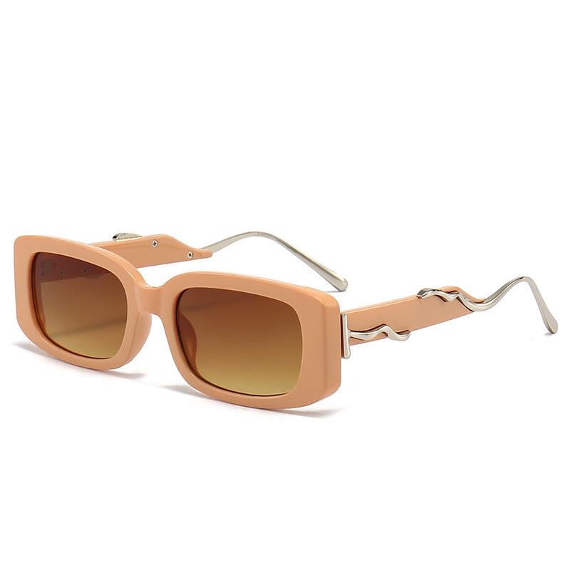 Wavy Metallic Sunglasses