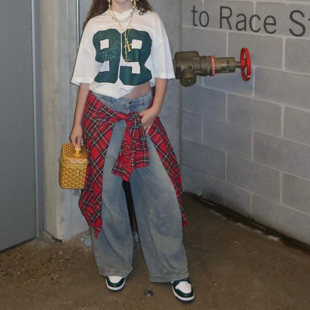 White Oversized '99' Football Jersey T-Shirt