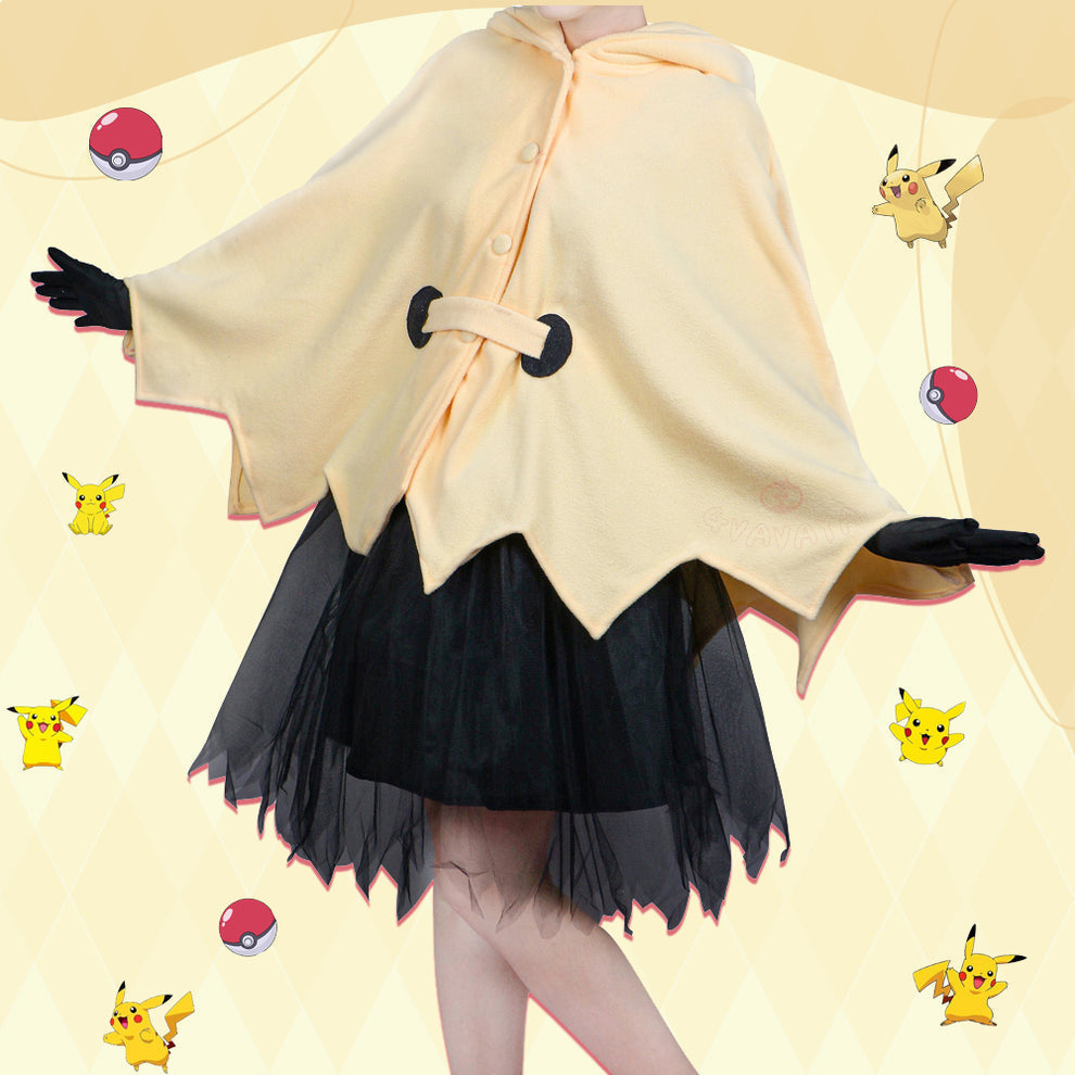 Yellow Mimikyu Cloak Cosplay Costume