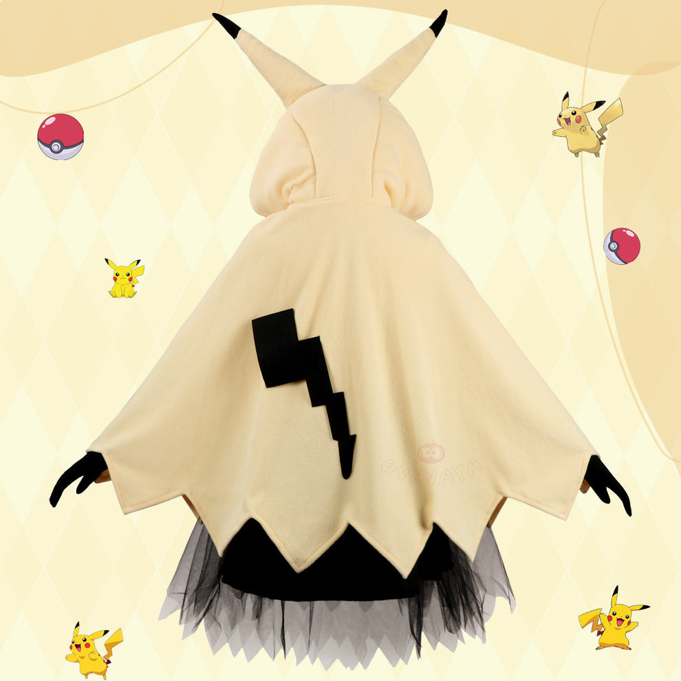 Yellow Mimikyu Cloak Cosplay Costume