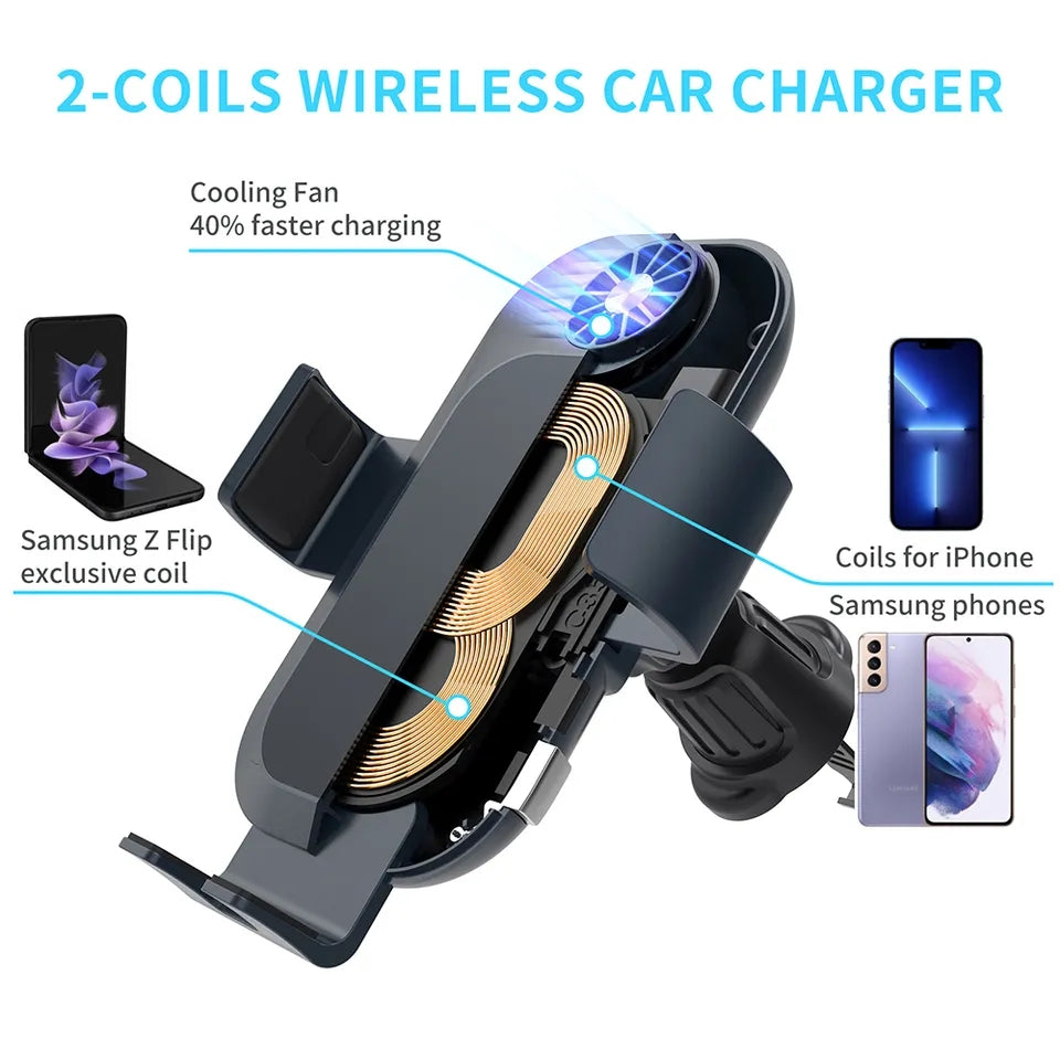 Z Flip 5 and 4 Car Mount Wireless Charger | Samsung Galaxy