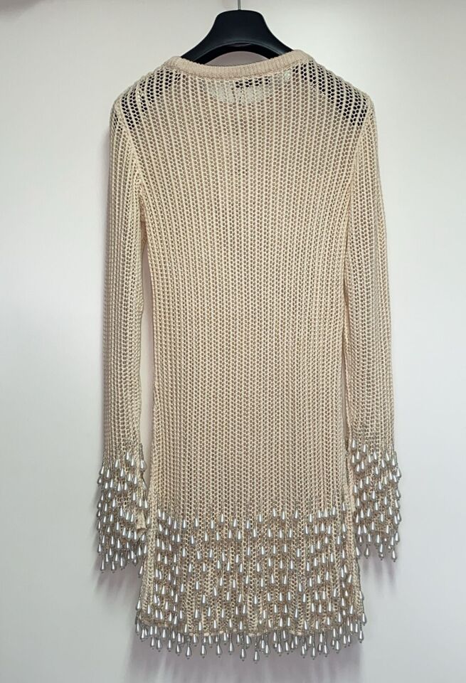 Pearl Fringe Knit Dress