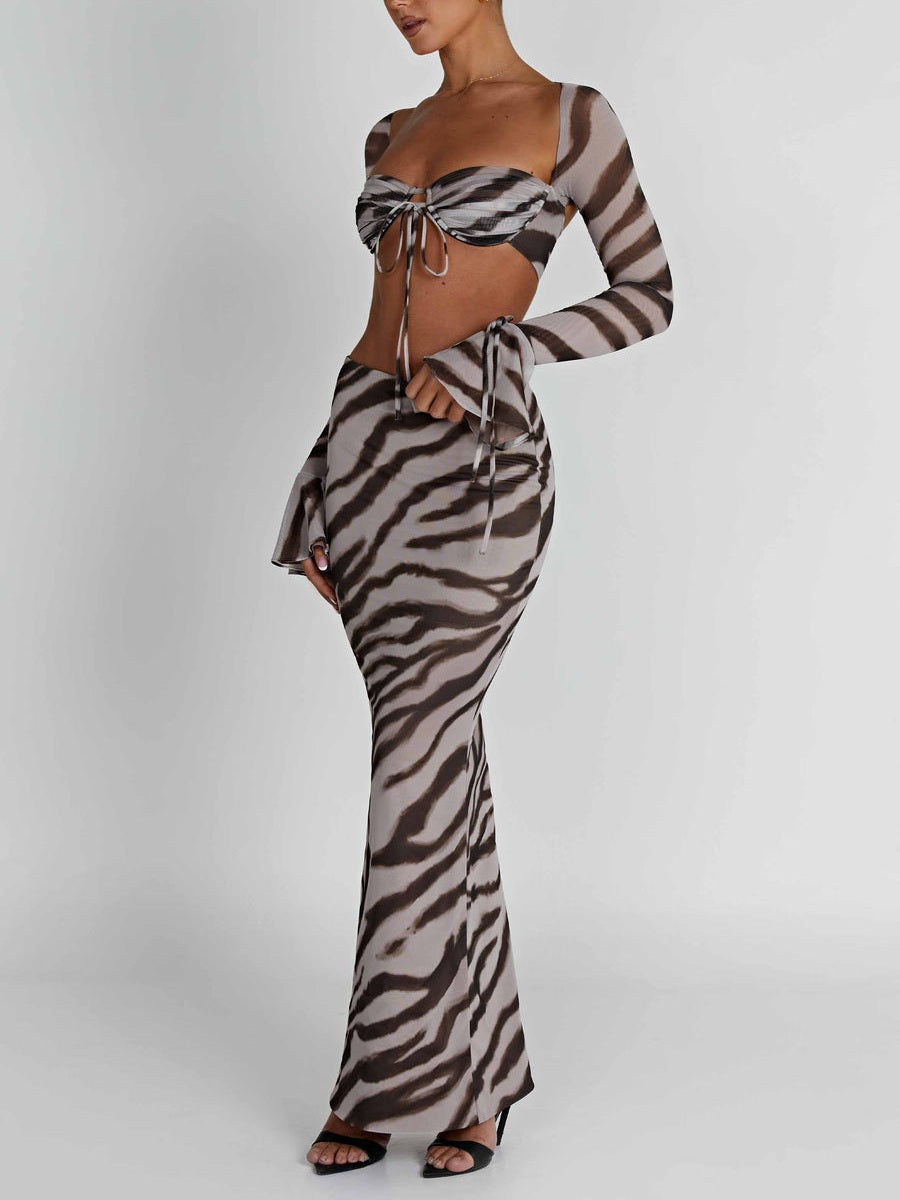 Zebra Print Priscilla Top & Astrid Maxi Skirt