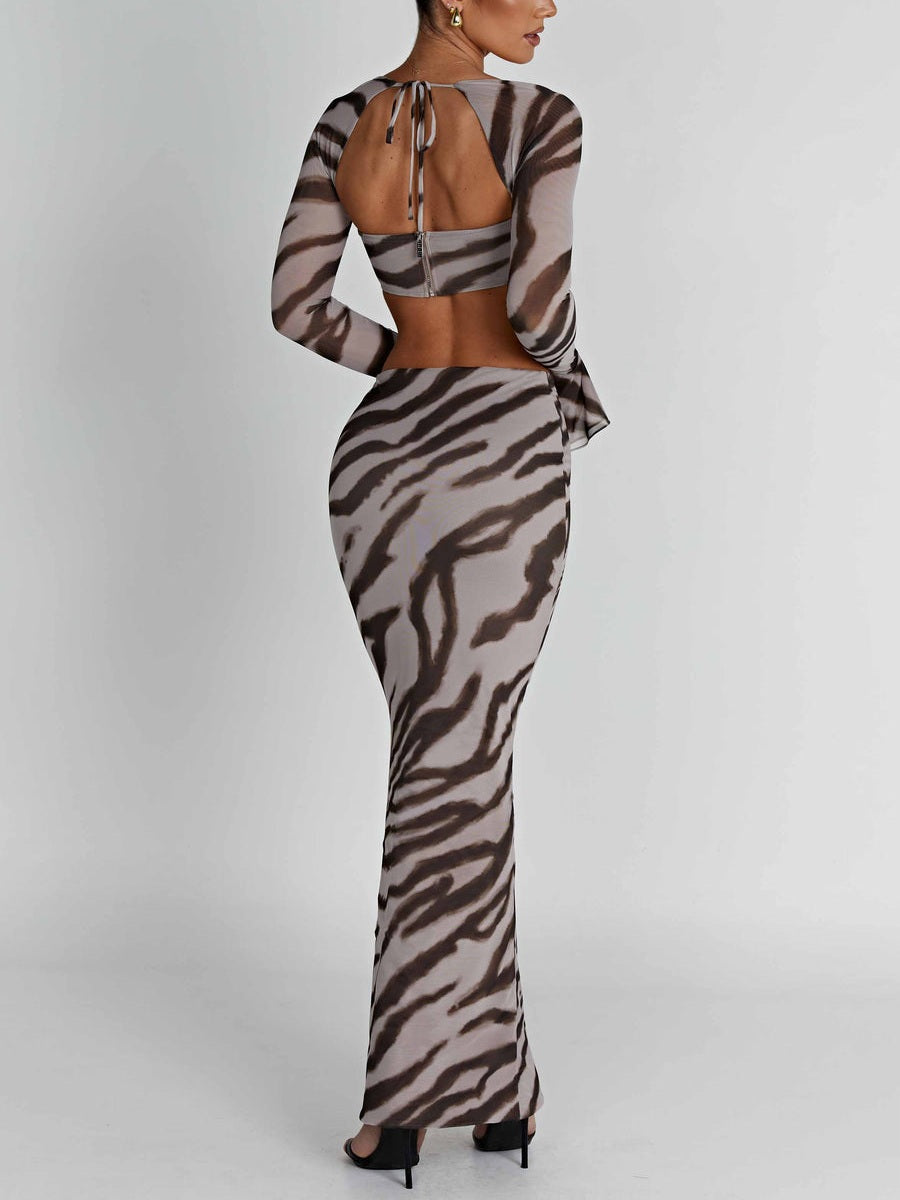 Zebra Print Priscilla Top & Astrid Maxi Skirt