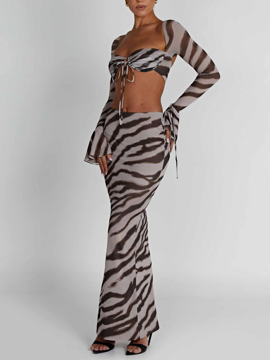 Zebra Print Priscilla Top & Astrid Maxi Skirt