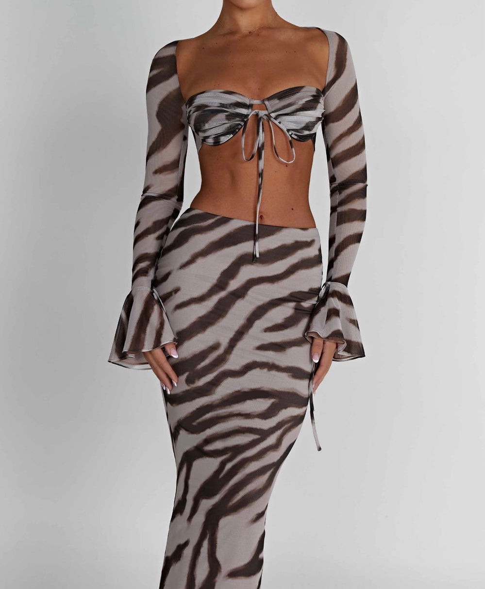 Zebra Print Priscilla Top & Astrid Maxi Skirt