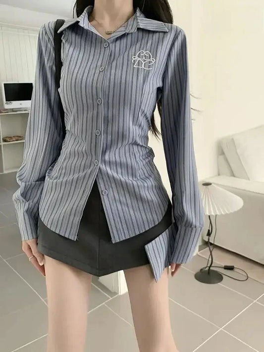 Zoki Striped Long Sleeve Casual Shirt